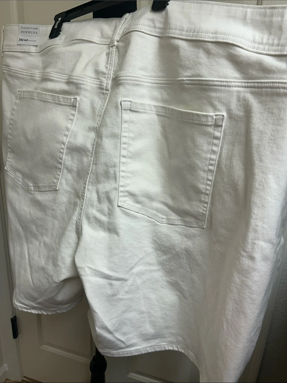 Lane Bryant plus-size white denim bermuda shorts, Size 38/40, New with tags